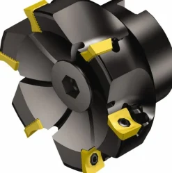 5" Cut Dia, 1-1/2" Arbor Hole Dia, 11mm Max Depth, Indexable Square-Shoulder Face Mill