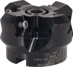 4" Cut Dia, 1-1/4" Arbor Hole, 4.5mm Max Depth of Cut, 45° Indexable Chamfer & Angle Face Mill