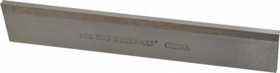 Cutoff Blade: Parallel, 5/32" Wide, 3/4" High, 5" Long