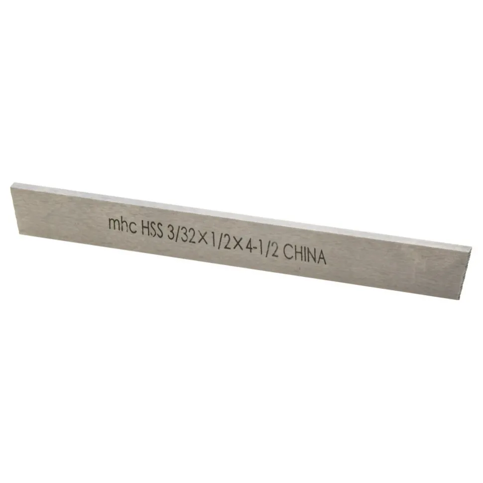 Cutoff Blade: 3/32" Wide, 1/2" High, 4-1/2" Long