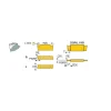 Cutoff Insert: DGR 3102J-6D IC-328, Carbide, 3.10 mm Cutting Width, 0.1220" Cutting Width
