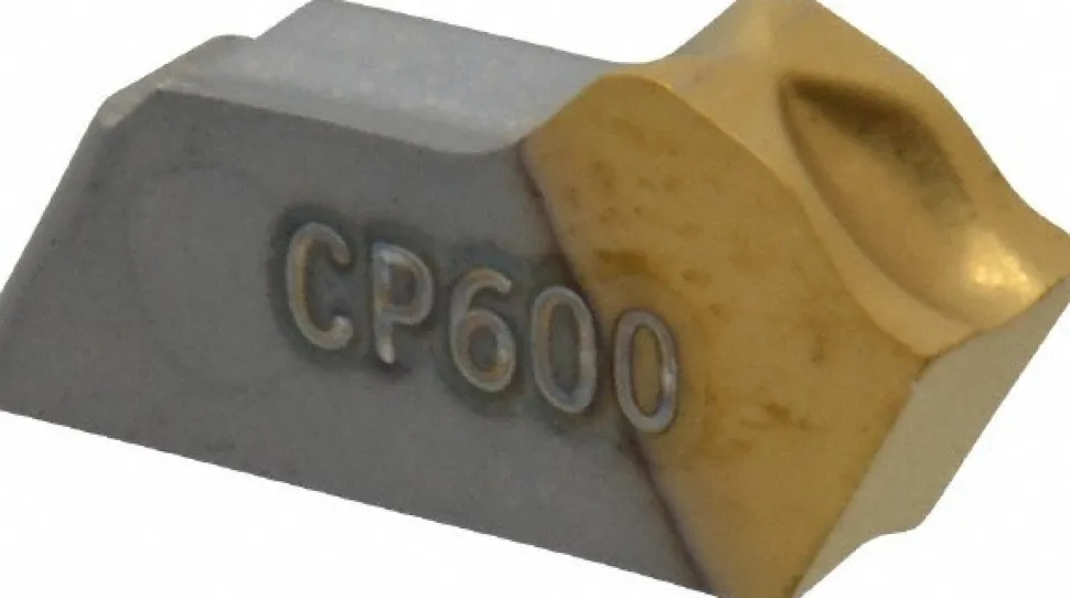 Cutoff Insert: 150.10-3N-14 CP600, Carbide, 0.1220" Cutting Width