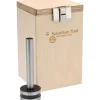 1/2" Cylinder Dia, 1-7/16" Base Dia, 4-1/4" High, Magnetic Base, Steel Cylinder Square