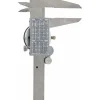 Dial Caliper: 12", 0.001000" Graduation, 0.1000" per Revolution, 0.0015" Accuracy, Calibrated, Stainless Steel Jaws