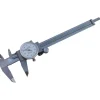 Dial Caliper: 6", 0.001000" Graduation, 0.1000" per Revolution, 0.0050" Accuracy, Stainless Steel Jaws