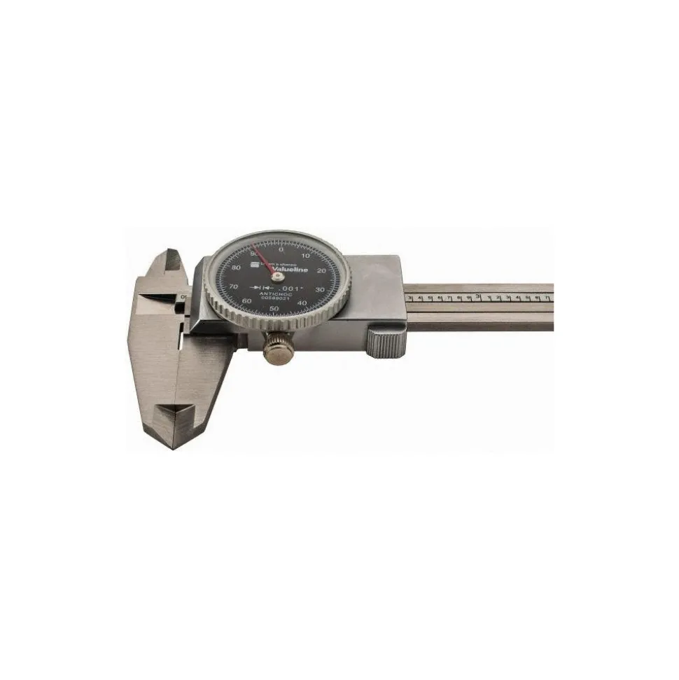 Dial Caliper: 6", 0.001000" Graduation, 0.1000" per Revolution, 0.0008" Accuracy
