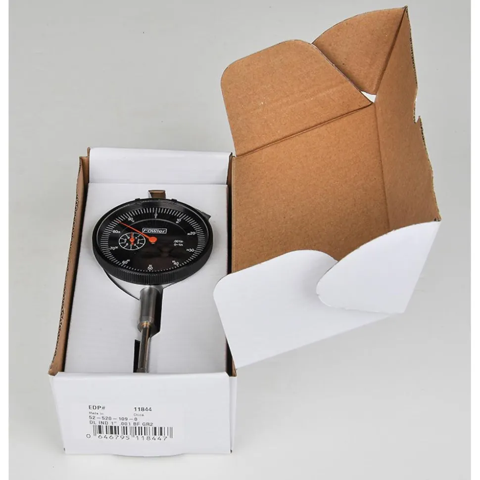 Dial Drop Indicator: 1.0000" Max Measurement, 0-100 (Continuous) & 0-50-0 (Balanced) Dial Reading