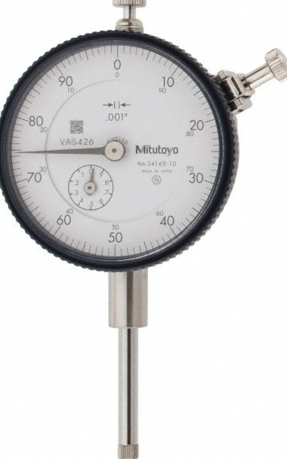 Dial Drop Indicator: 1.0000" Max Measurement, 0-100 Dial Reading, 0.002000" Accuracy
