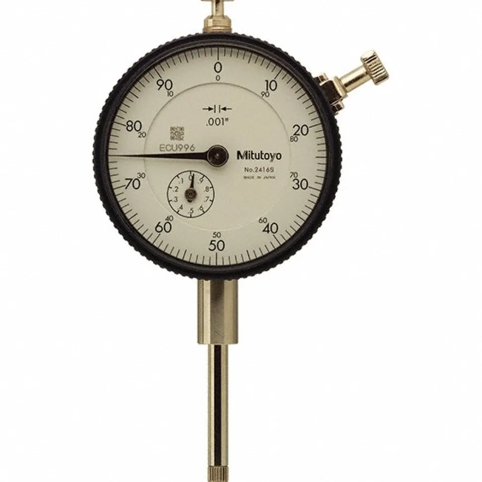 Dial Drop Indicator: 1.0000" Max Measurement, 1-100 Dial Reading, 0.001000" Accuracy