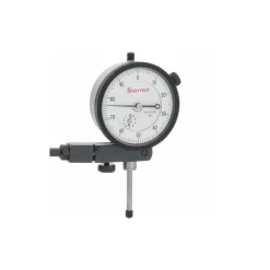 Dial Indicator & Base Kit: 2-1/4" Base Length, 2-1/8" Base Height, 2" Base Width, 1.0000" Max Measurement, 0-100 Dial