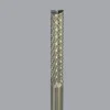 Diamond-Pattern Router Bit: 3/8" Dia, 3/8" Shank Dia, End Mill End