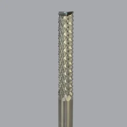Diamond-Pattern Router Bit: 3/8" Dia, 3/8" Shank Dia, End Mill End