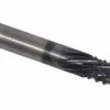 Diamond-Pattern Router Bit: 1/4" Dia, 1" LOC, 1/4" Shank Dia, Burr End
