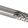 Diamond-Pattern Router Bit: 1/4" Dia, 3/4" LOC, 1/4" Shank Dia, Plain (No) End