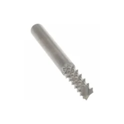 Diamond-Pattern Router Bit: 1/8" Dia, 7/16" LOC, 1/8" Shank Dia, Drill Point End