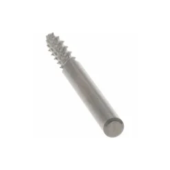 Diamond-Pattern Router Bit: 1/8" Dia, 7/16" LOC, 1/8" Shank Dia, Drill Point End