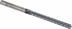 Diamond-Pattern Router Bit: 1/4" Dia, 2-1/8" LOC, 1/4" Shank Dia, End Mill End
