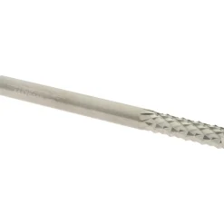 Diamond-Pattern Router Bit: 1/4" Dia, 1" LOC, 1/4" Shank Dia, Burr End