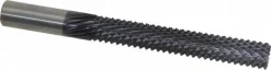 Diamond-Pattern Router Bit: 1/2" Dia, 3-1/8" LOC, 1/2" Shank Dia, Burr End