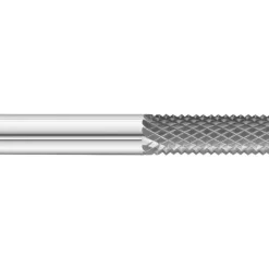 Diamond-Pattern Router Bit: 1/4" Dia, 3/4" LOC, 1/4" Shank Dia, Plain (No) End