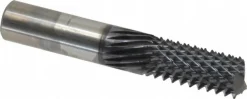 Diamond-Pattern Router Bit: 1/2" Dia, 1-1/8" LOC, 1/2" Shank Dia, End Mill End