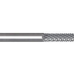 Diamond-Pattern Router Bit: 1/8" Dia, 1/2" LOC, 1/8" Shank Dia, Drill Point End