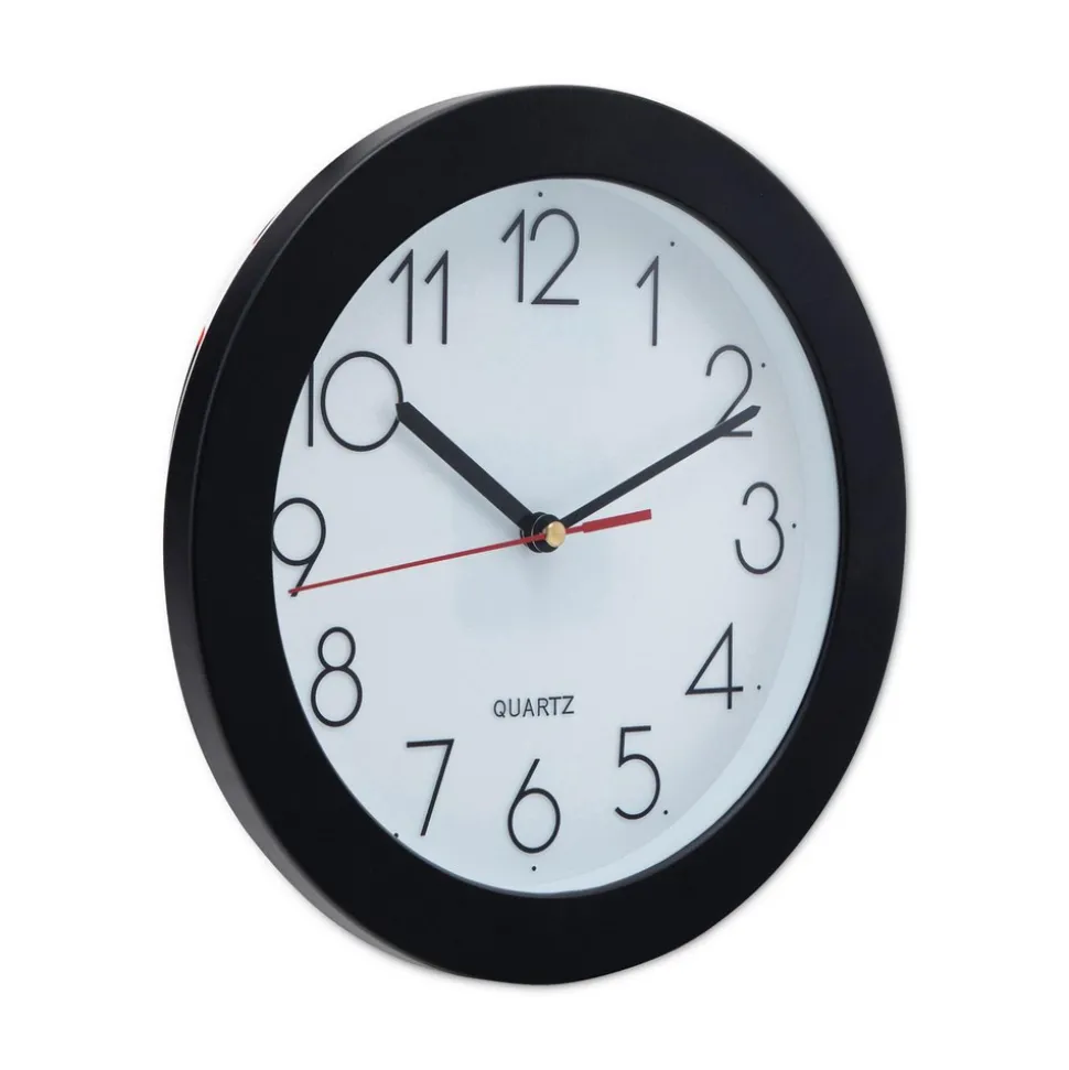 7-3/4" Dia, White Face, Dial Wall Clock