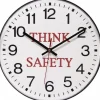 11-1/2" Dia, White Face, Dial Wall Clock