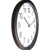 12-1/2" Dia, White Face, Dial Wall Clock