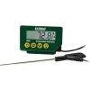 Digital Solar Powered Digital Thermometer: -40 to 392 ° F, Stainless Steel Probe Sensor
