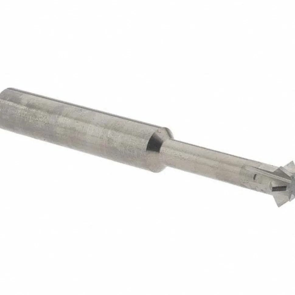 Double Angle Milling Cutter: 90 °, 5/16" Cut Dia, 1/8" Cut Width, 5/16" Shank Dia, Solid Carbide