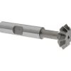 Double Angle Milling Cutter: 90 °, 3/4" Cut Dia, 1/4" Cut Width, 3/8" Shank Dia, Cobalt