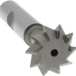 Double Angle Milling Cutter: 90 °, 3/4" Cut Dia, 1/4" Cut Width, 3/8" Shank Dia, Cobalt
