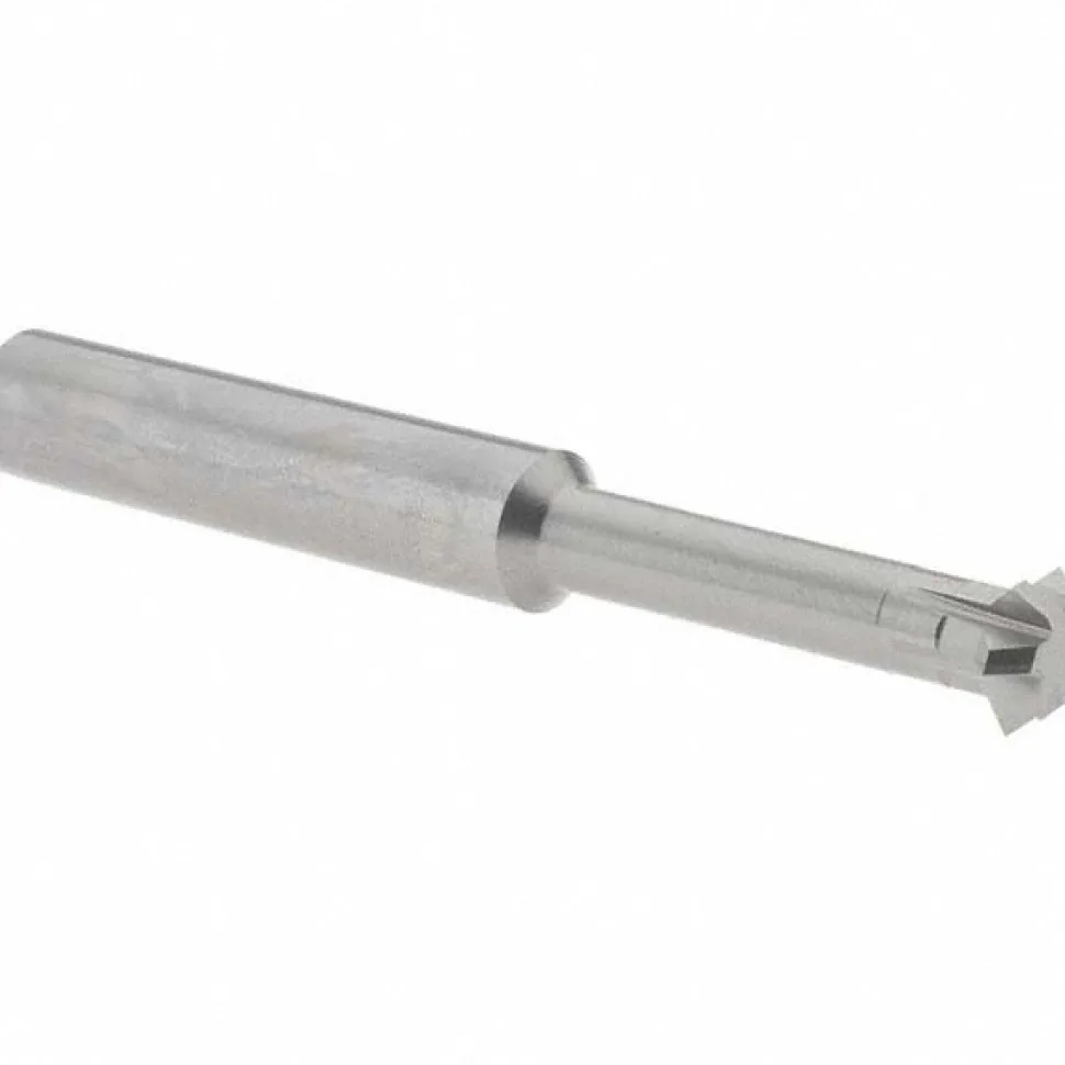 Double Angle Milling Cutter: 90 °, 1/2" Cut Dia, 0.187" Cut Width, 1/2" Shank Dia, Solid Carbide