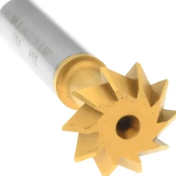 Double Angle Milling Cutter: 90 °, 3/4" Cut Dia, 1/4" Cut Width, 3/8" Shank Dia, High Speed Steel