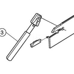 Double End Neutral Indexable Cutoff Blade