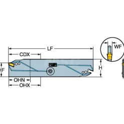 Double End Neutral Indexable Cutoff Blade
