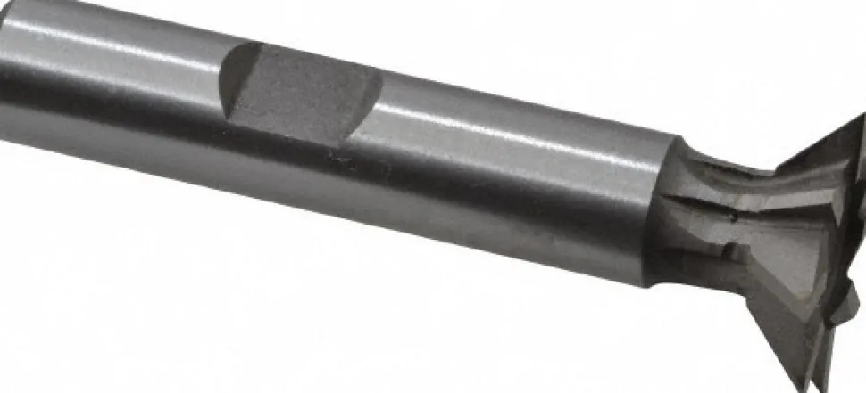 Dovetail Cutter: 45 °, 3/4" Cut Dia, 3/16" Cut Width, Cobalt
