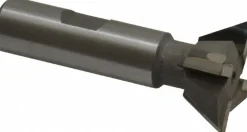 Dovetail Cutter: 60 °, 1-1/4" Cut Dia, 1/2" Cut Width, Carbide Tipped