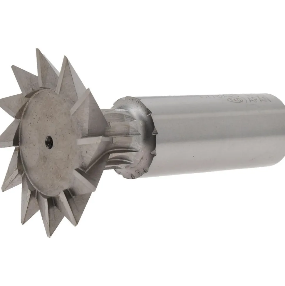 Dovetail Cutter: 45 °, 1-7/8" Cut Dia, 13/16" Cut Width, High Speed Steel