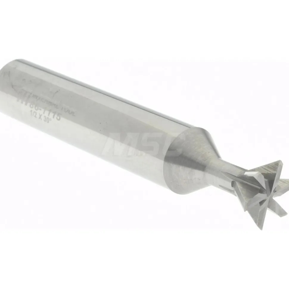 Dovetail Cutter: 60 °, 1/4" Cut Width, Solid Carbide