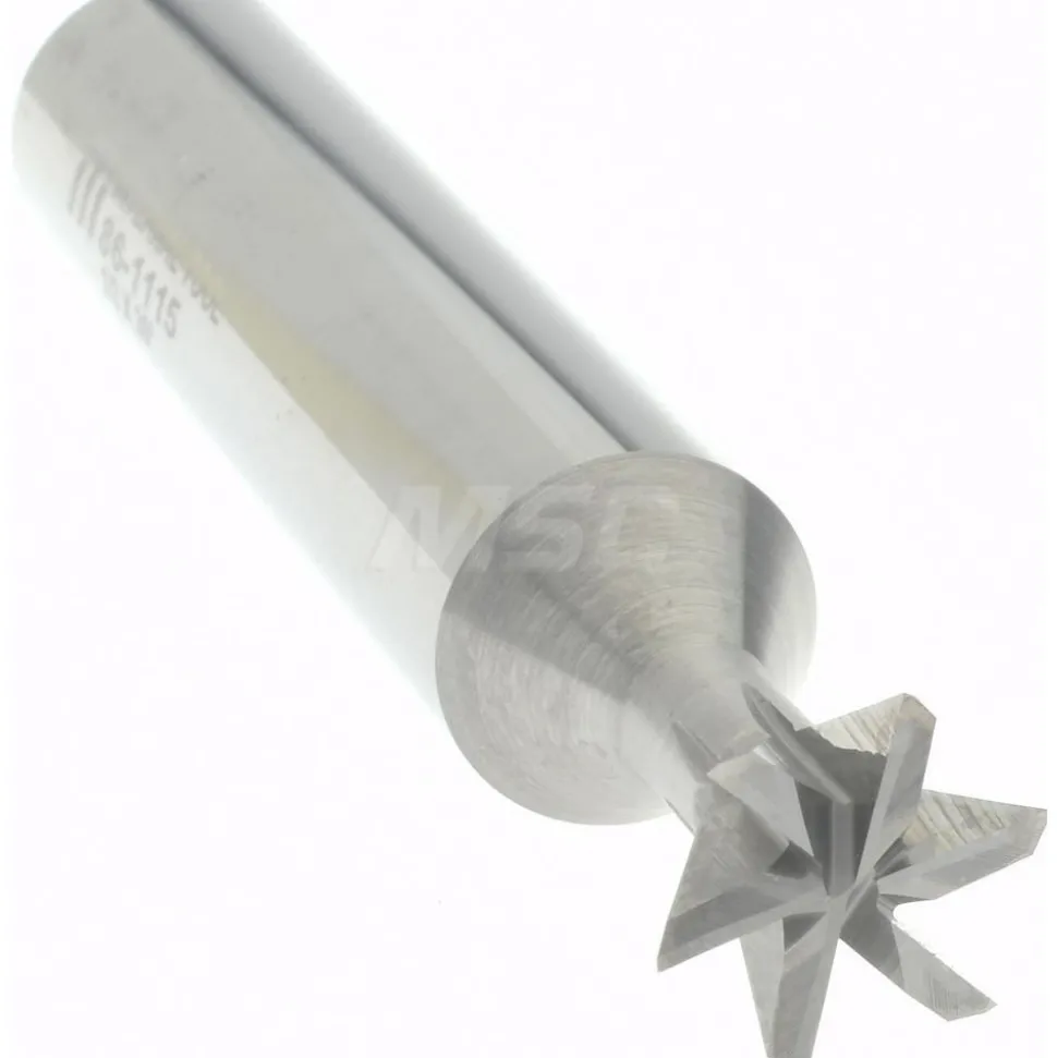 Dovetail Cutter: 60 °, 1/4" Cut Width, Solid Carbide
