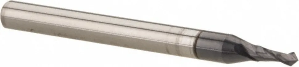 Drill Mill: 1/16" Dia, 3/16" LOC, 2 Flutes, 90 ° Point, Solid Carbide