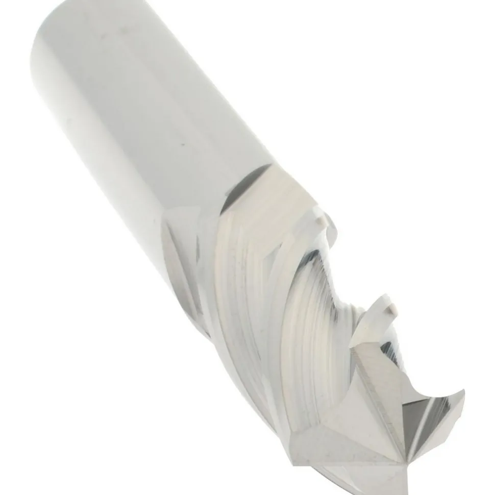 Drill Mill: 3/8" Dia, 1" LOC, 4 Flutes, 90 ° Point, Solid Carbide