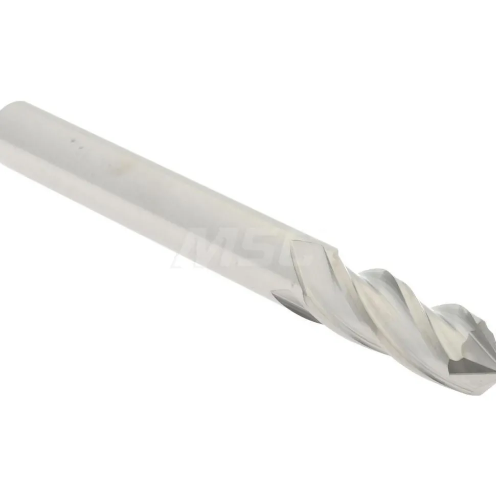 Drill Mill: 1/4" Dia, 3/4" LOC, 4 Flutes, 90 ° Point, Solid Carbide
