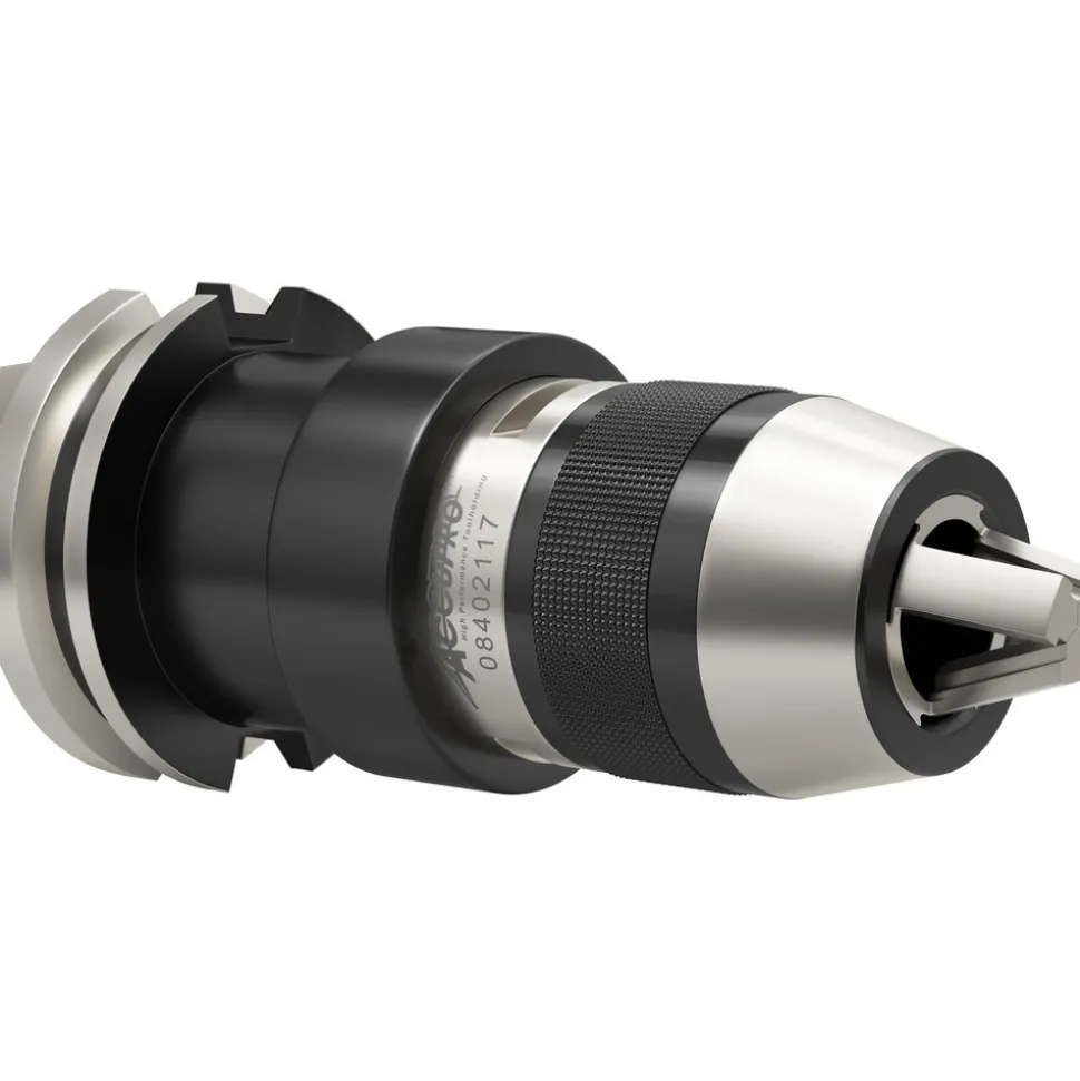 Drill Chuck: 1/32 to 1/2" Capacity, Integral Shank Mount, CAT40