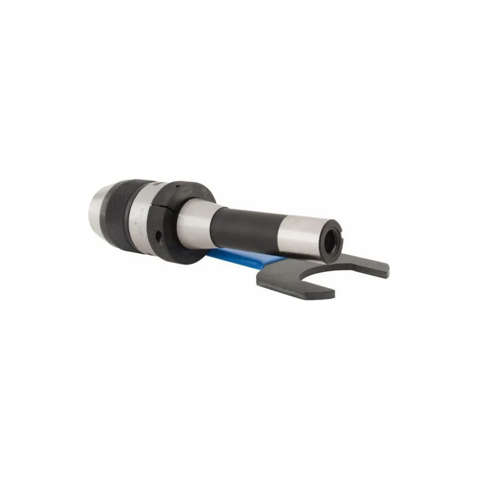 Drill Chuck: 1/32 to 1/2" Capacity, Integral Shank Mount, R8