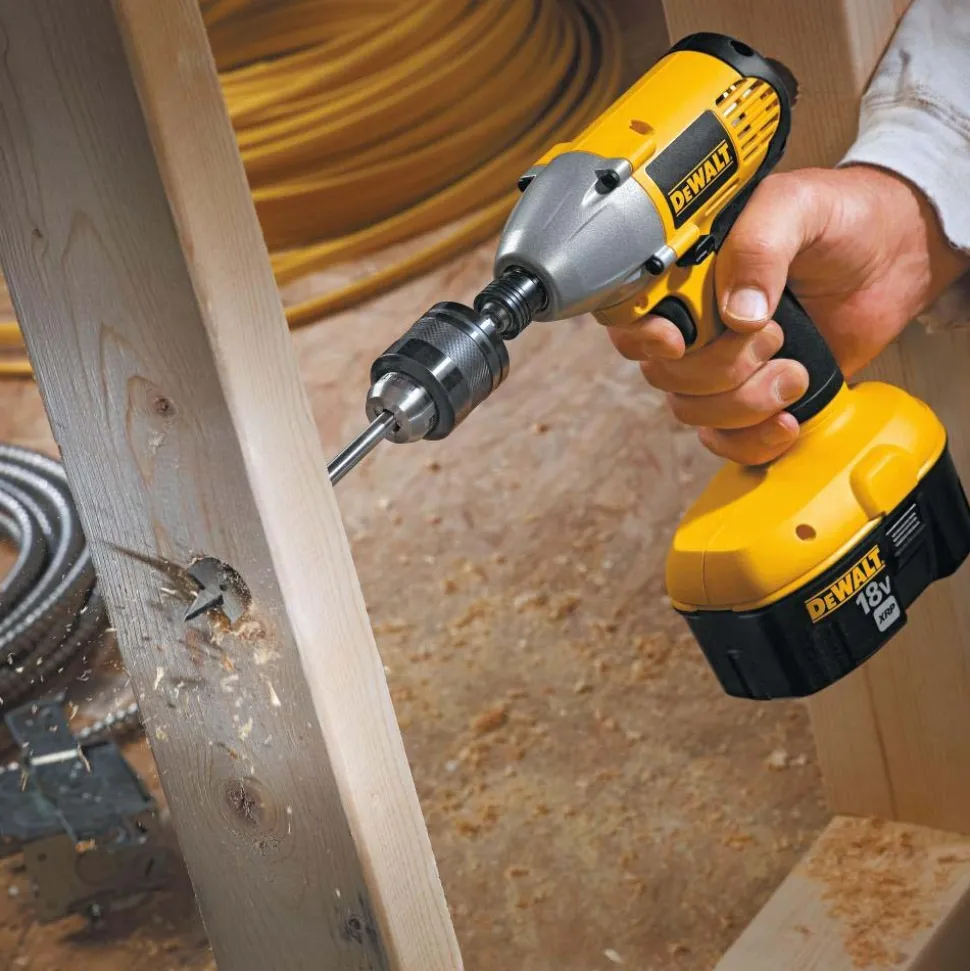 Drill Chuck: 1/16 to 3/8" Capacity, Integral Shank Mount, 1/4 in