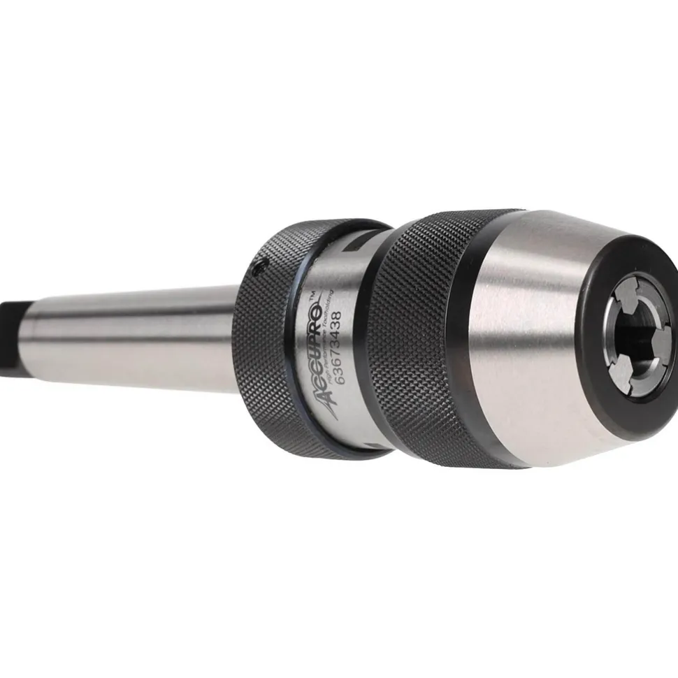 Drill Chuck: 1/32 to 1/2" Capacity, Integral Shank Mount, 3MT