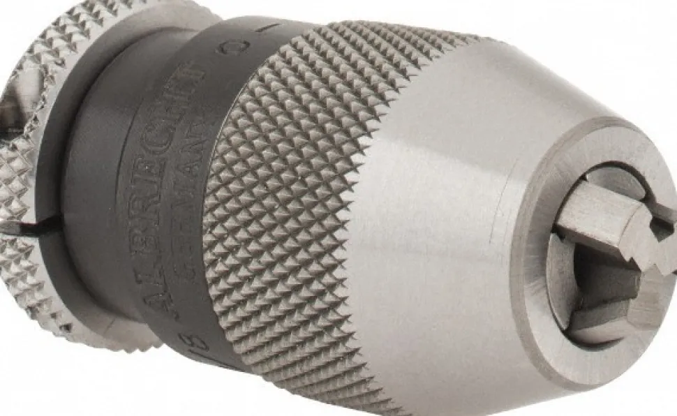 Drill Chuck: 1/64 to 1/8" Capacity, Tapered Mount, JT0